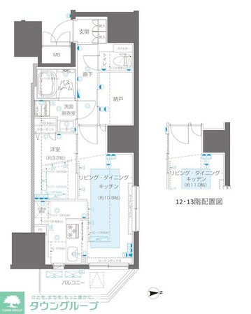 ZOOM信濃町の物件間取画像